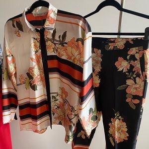 Zara Scarf Print Top